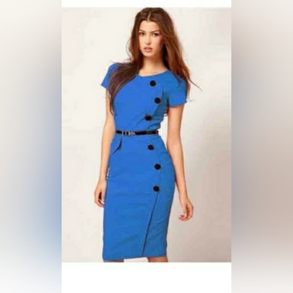 Mike Is Dress blue mini  Women’s size unavailable please see measurements
